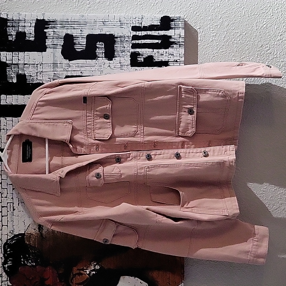 Vintage/punk Liquor n poker denim jacket